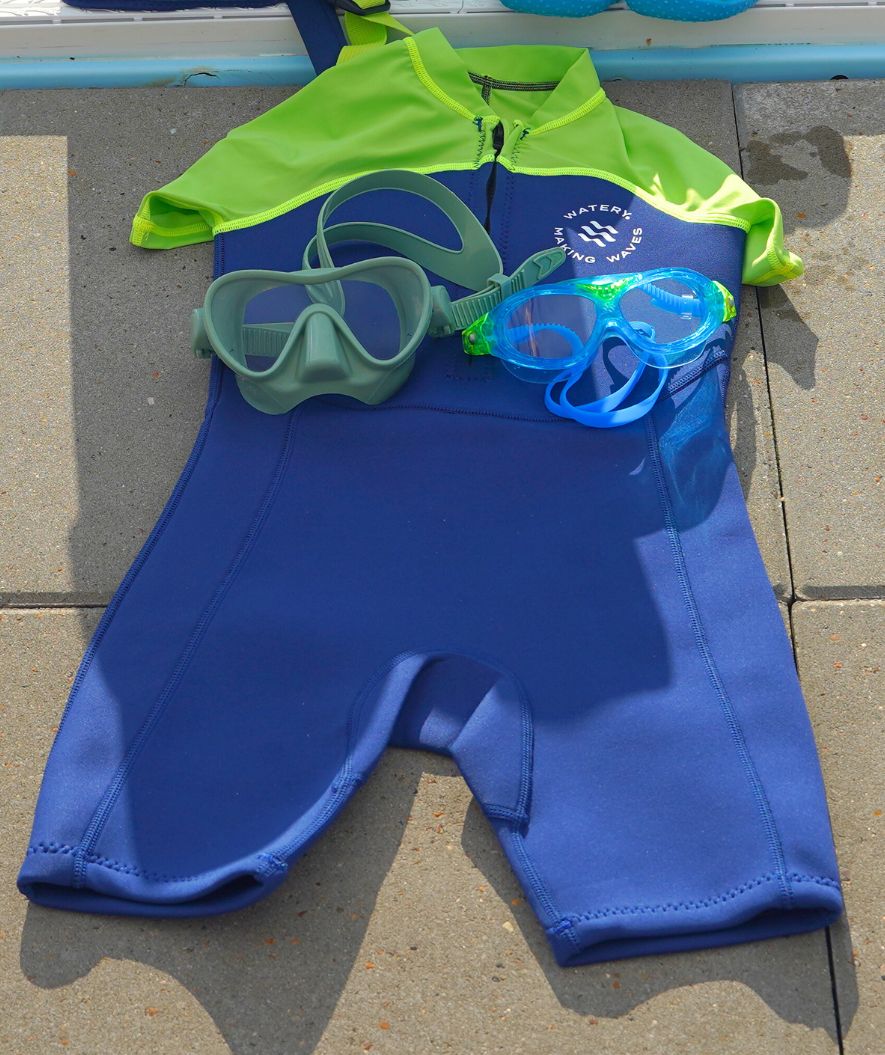 Watery UV wetsuit for kids - Calypso Long Sleeved - Atlantic Green