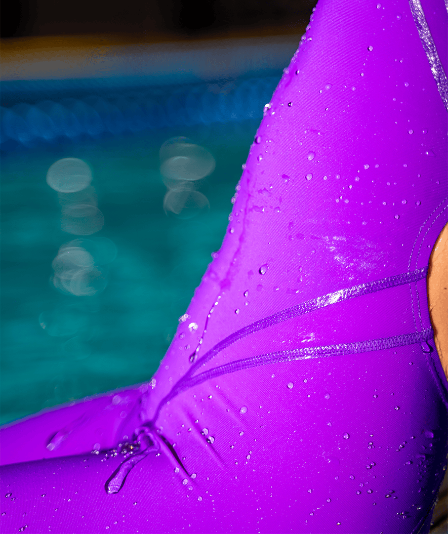 Watery competition swimsuit for girls - Rapidskin 2.0 - Purple