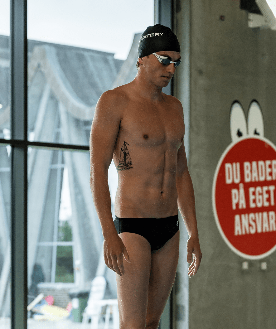 Watery triangular swim trunks for men - Budgie Eco - Black