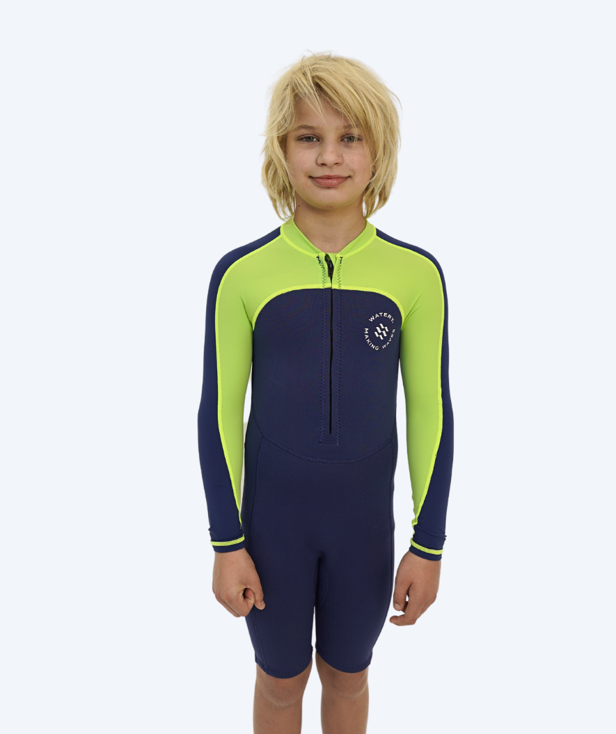 Watery UV wetsuit for kids - Calypso Long Sleeved - Atlantic Green