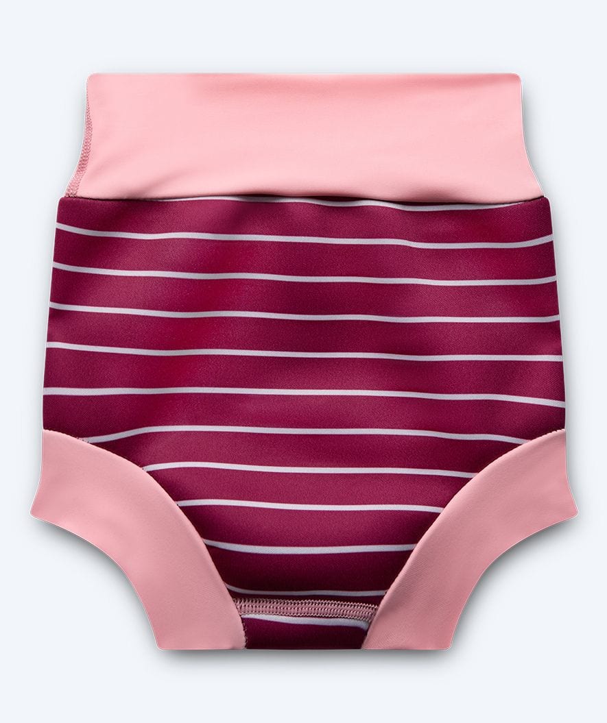 Watery swim nappies for kids - Neoprene Swim Nappy - Nordic Pink Stripes