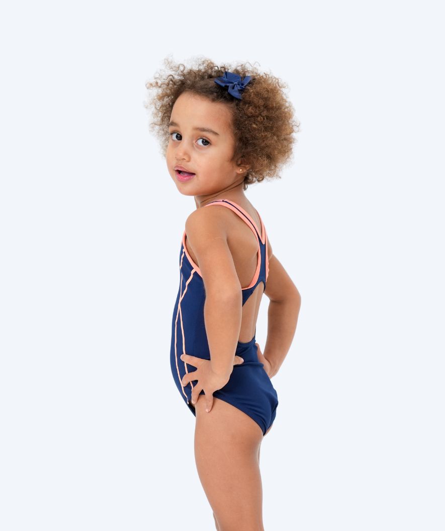 Watery swimsuit for girls - Hurley - Dark blue/orange