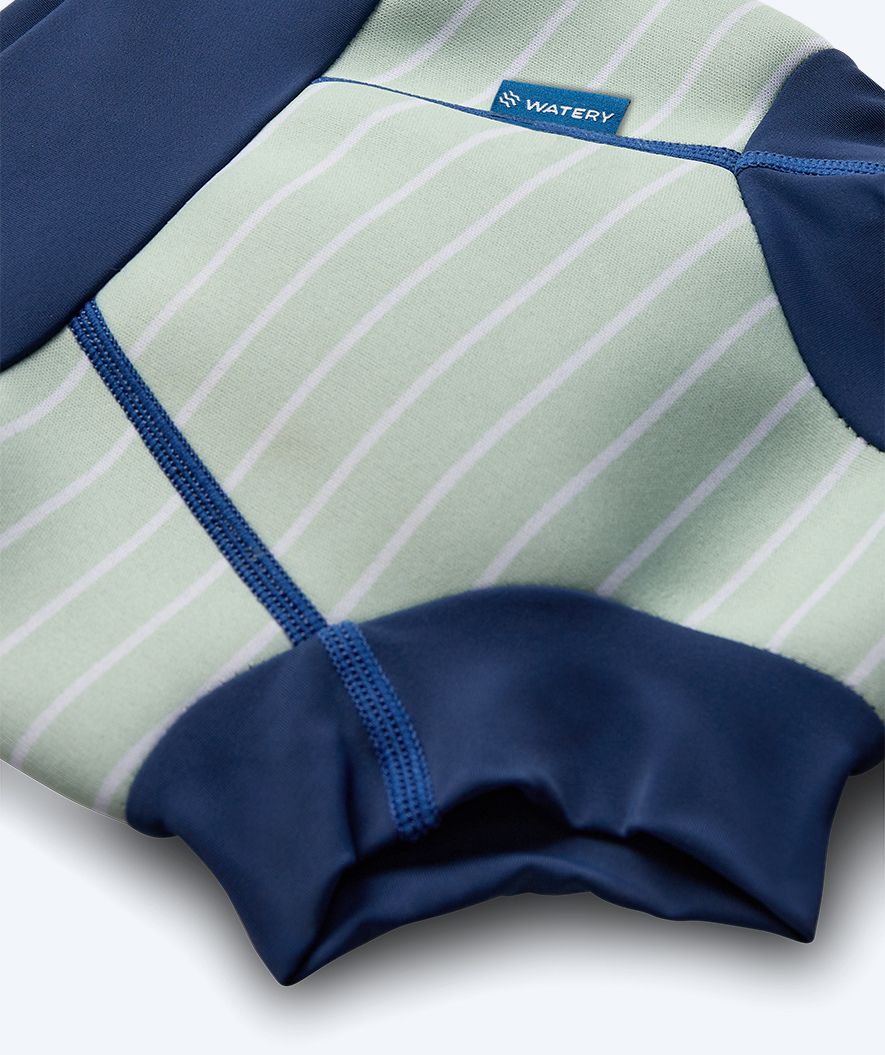 Watery swim nappies for kids - Neoprene Swim Nappy - Nordic Green Stripes