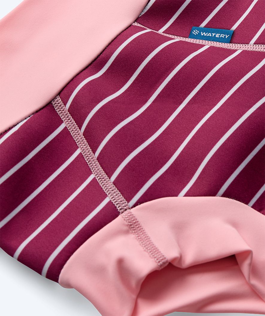 Watery swim nappies for kids - Neoprene Swim Nappy - Nordic Pink Stripes