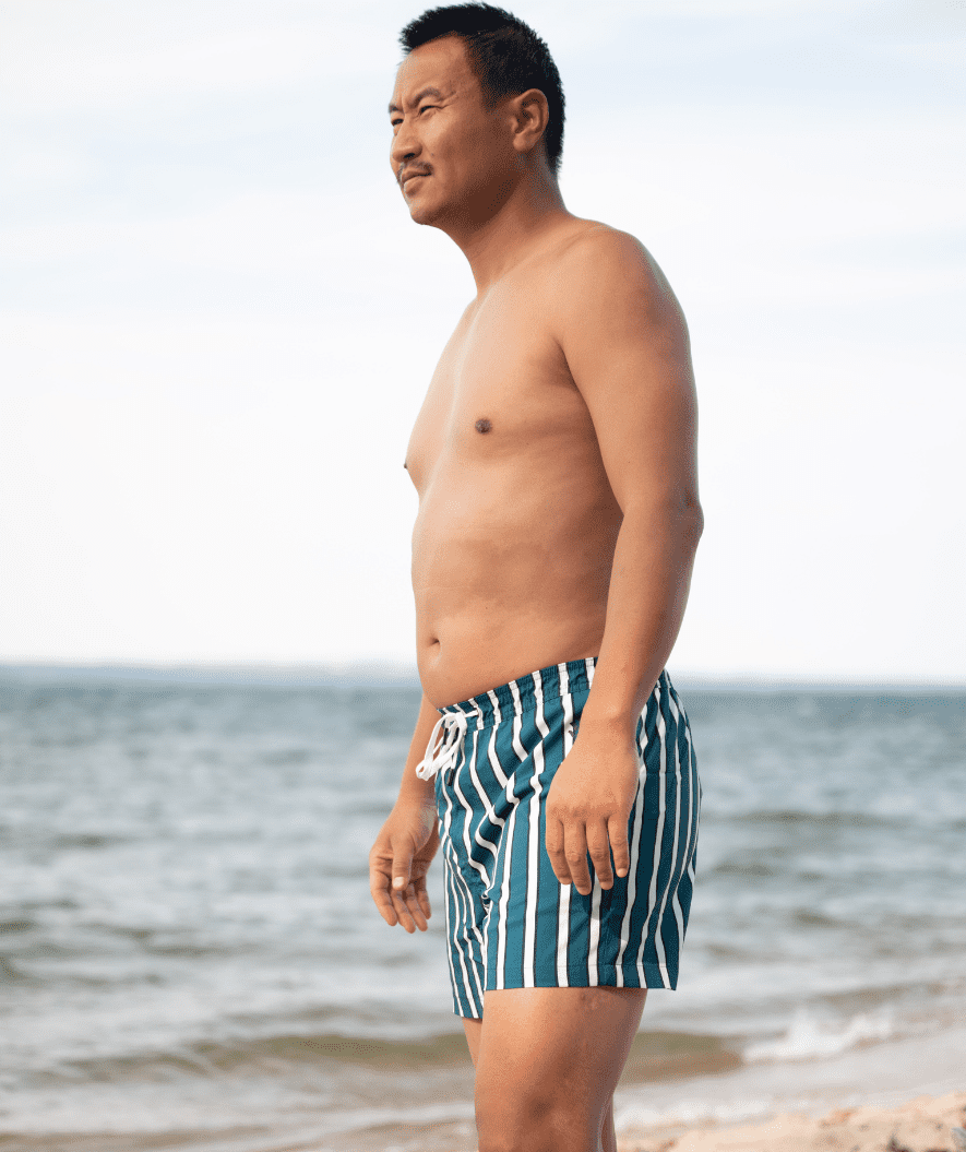 Watery swim shorts for men - Signature Eco - Dust Green
