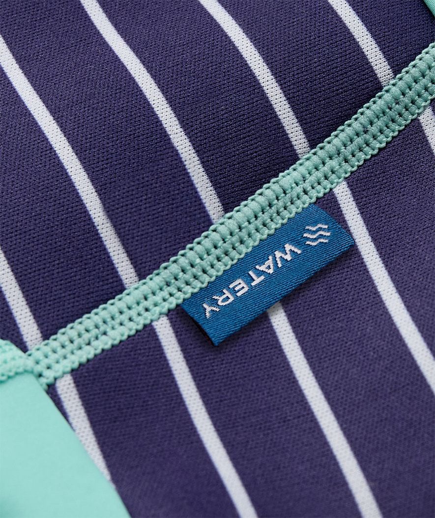 Watery swim nappies for kids - Neoprene Swim Nappy - Turquoise Stripes