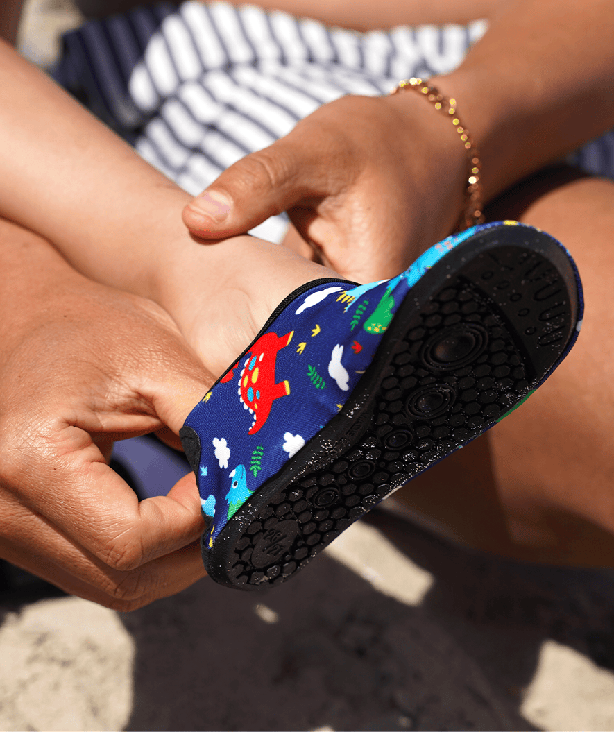 Watery swim socks for kids - Irving - Dinosaurs