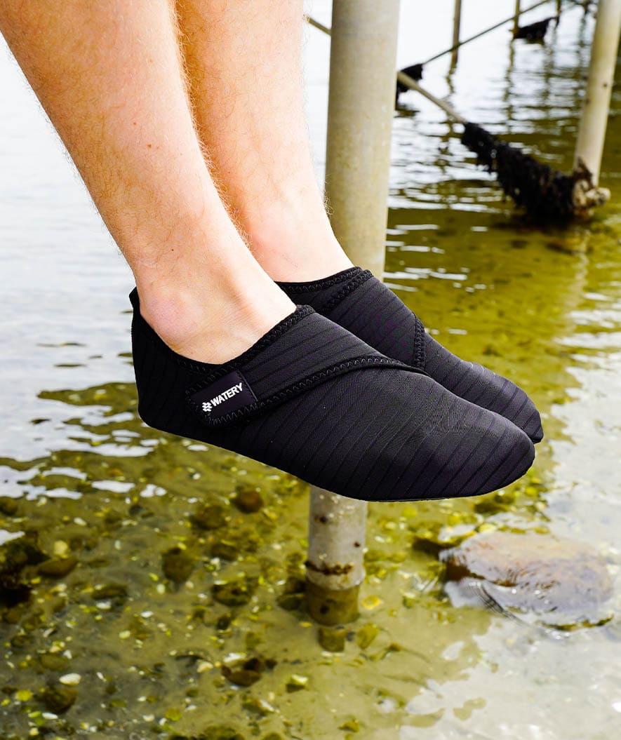 Watery neoprene swim shoes for adults - Poseidon - Blue