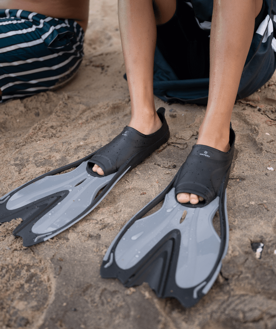 Watery adult snorkel set - Delphina Hudson - Black