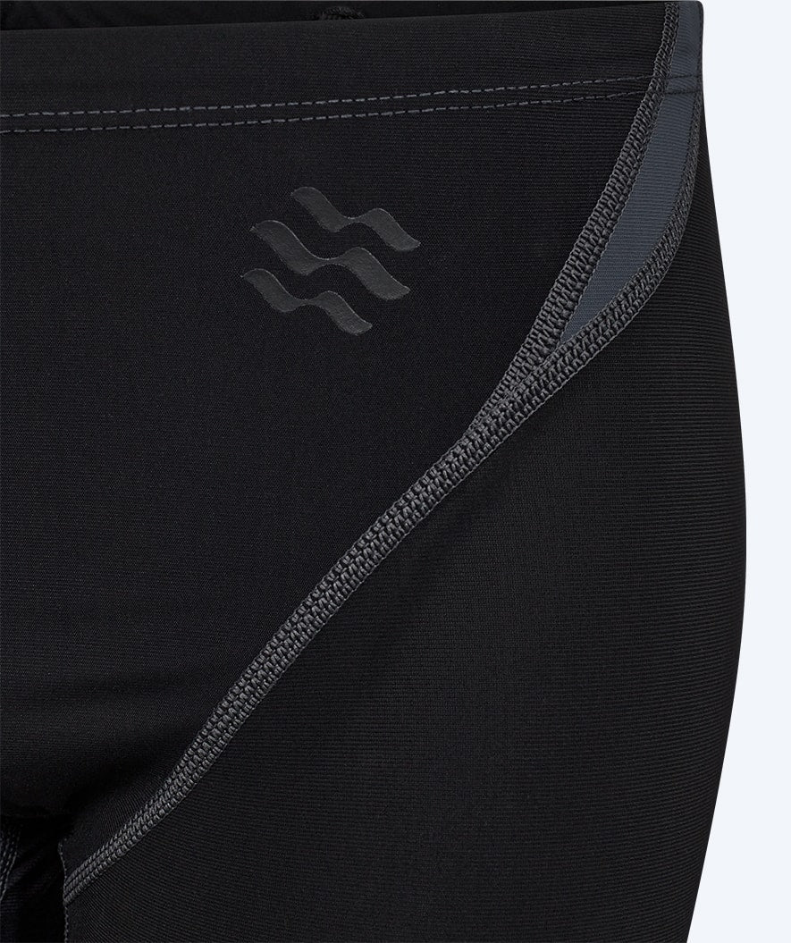 Watery competition swim trunks for boys - Rapidskin 2.0 - Black