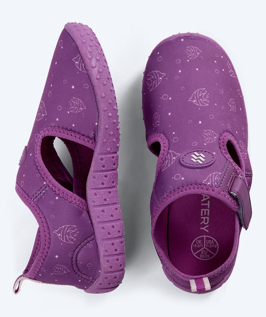 Watery swim shoes for kids - Romney - Purple