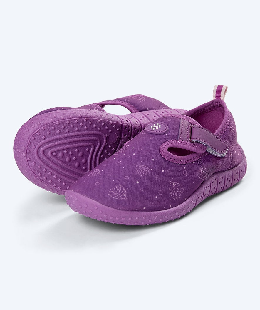 Watery swim shoes for kids - Romney - Purple