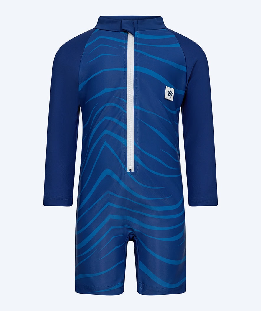 Watery UV-suit for kids - Fjord Long Sleeve Rashguard - Dark blue