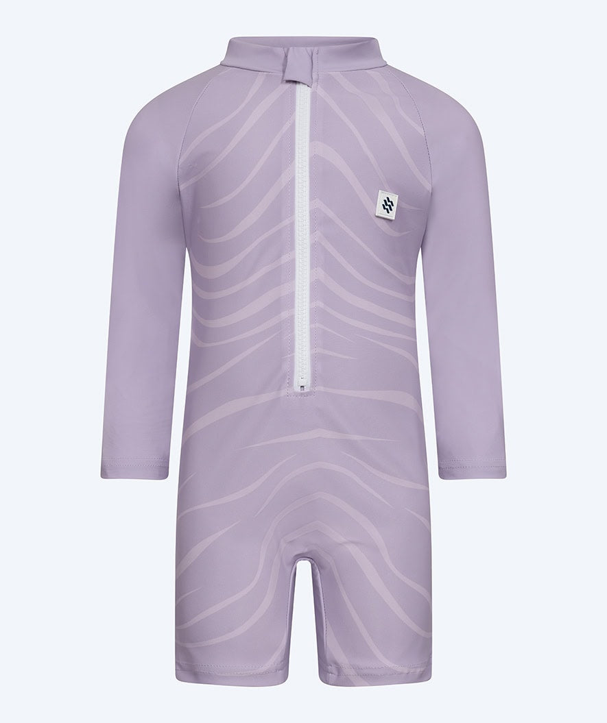 Watery UV-suit for kids - Fjord Long Sleeve Rashguard - Purple