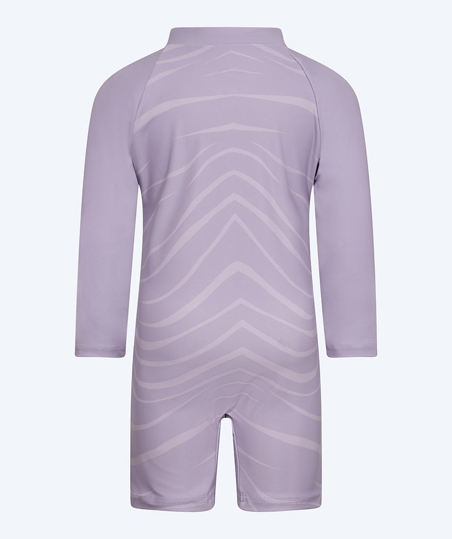 Watery UV-suit for kids - Fjord Long Sleeve Rashguard - Purple