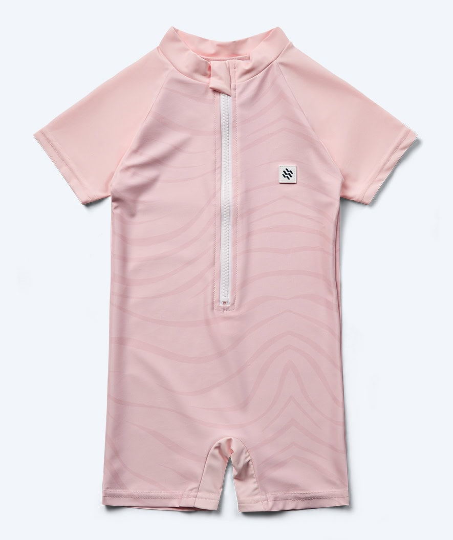 Watery UV-suit for children - Fjord Short Sleeve Rashguard - Pink