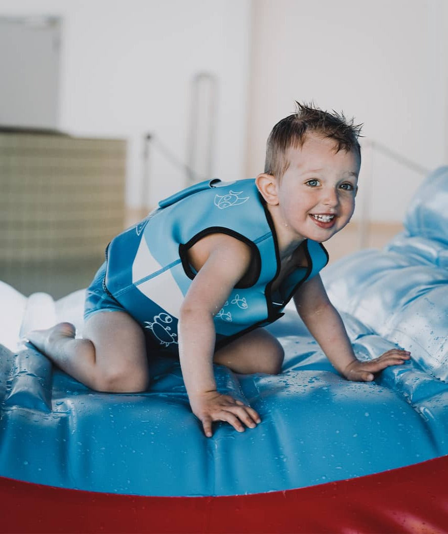 Watery swim vest for kids (1-6) - Active - Atlantic Blue