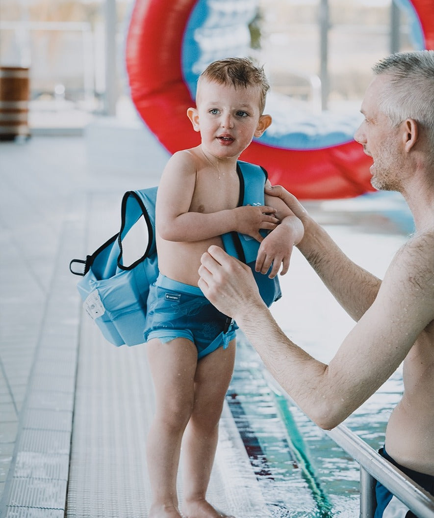 Watery swim vest for kids (1-6) - Active - Atlantic Blue