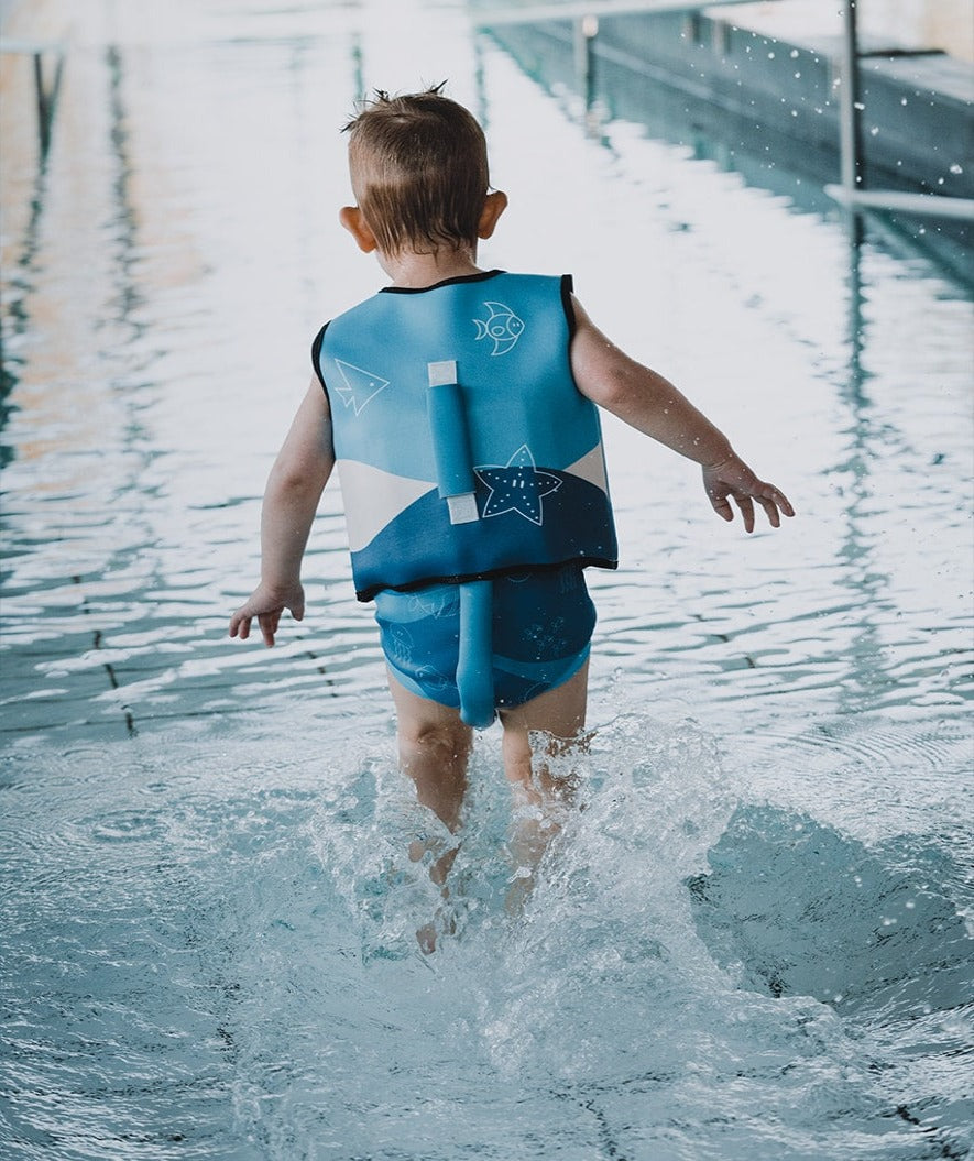 Watery swim vest for kids (1-6) - Active - Atlantic Blue
