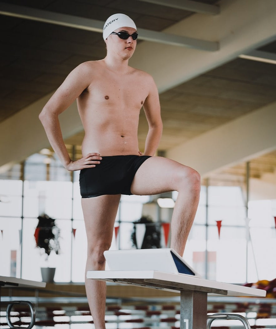 Watery competition swim cap - Signature Dome - White