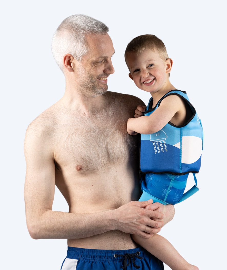Watery swim vest for kids (1-6) - Active - Atlantic Blue