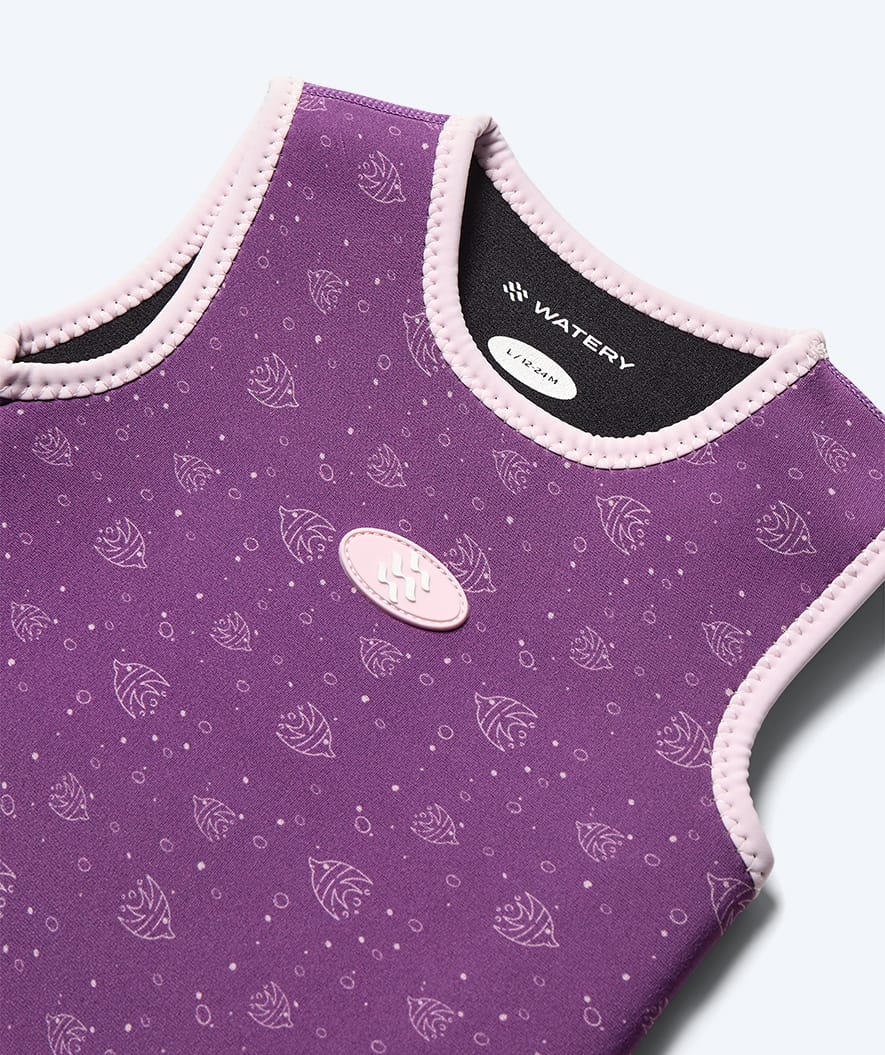 Watery wetsuit for kids - Baia Wrap - Atlantic Purple