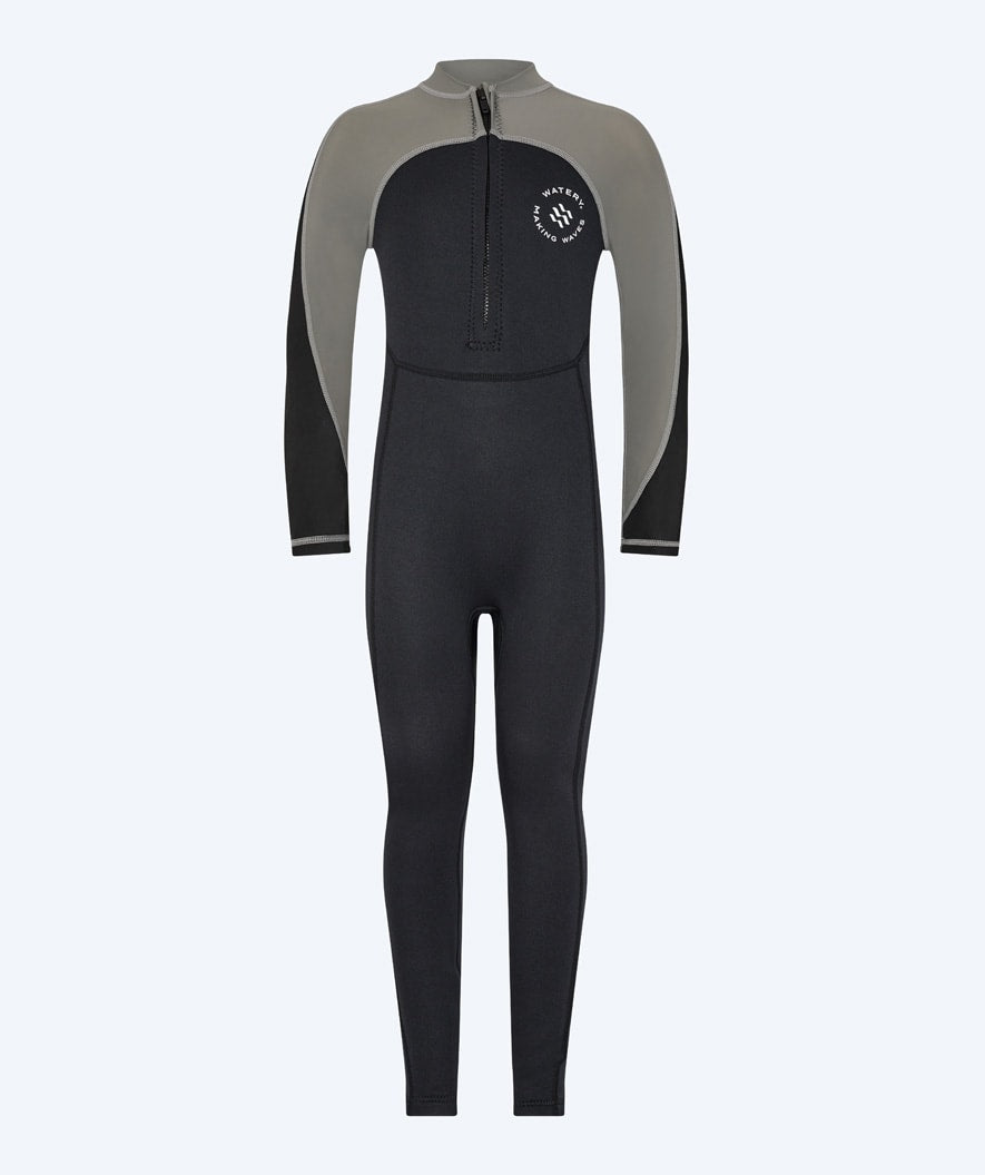 Watery UV wetsuit for kids - Calypso Full-Body - Grey/black