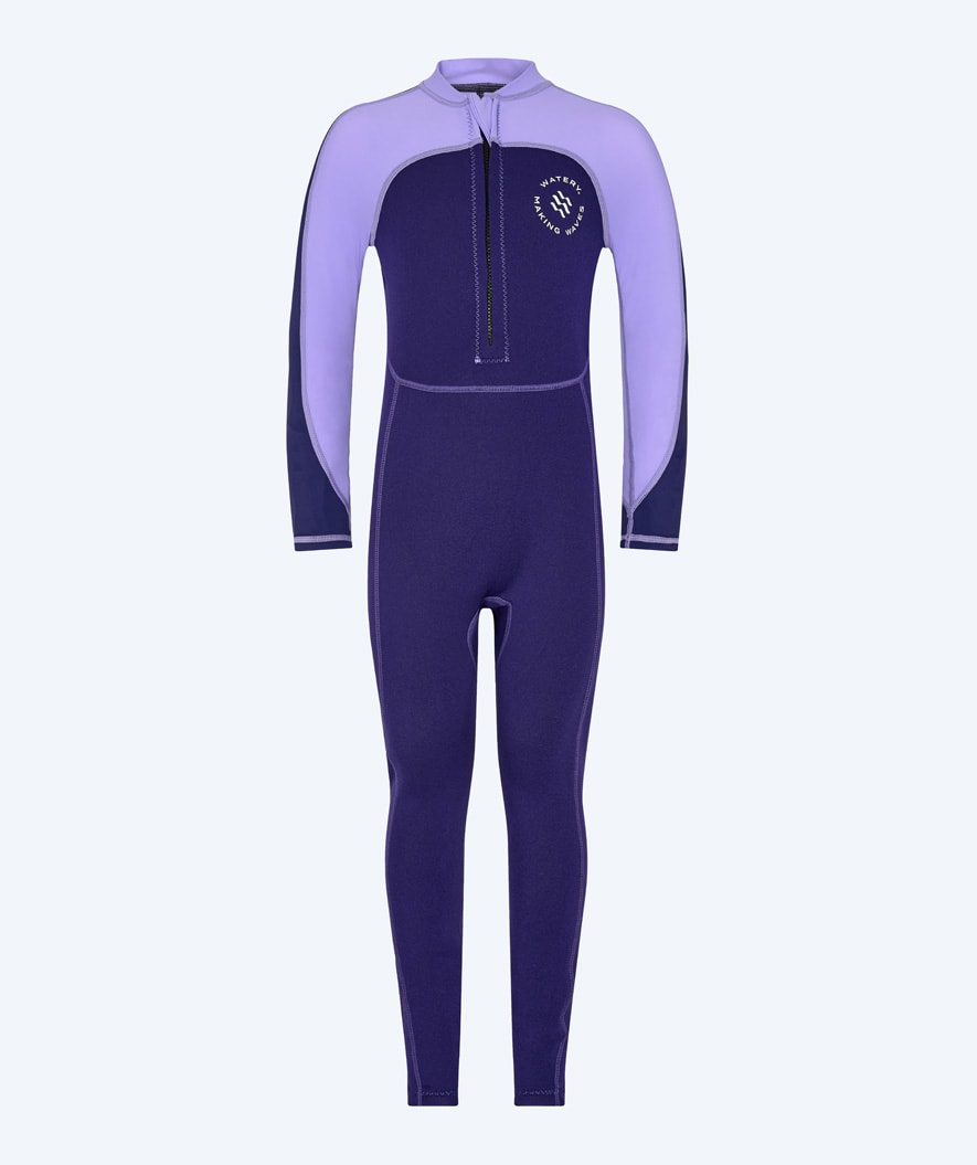 Watery UV wetsuit for kids - Calypso Full-Body - Purple