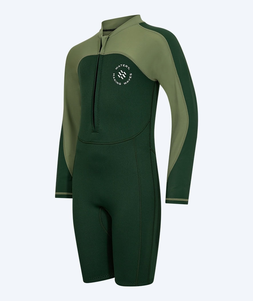 Watery UV wetsuit for kids - Calypso Long Sleeved - Green/light green