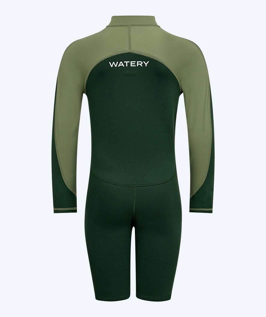 Watery UV wetsuit for kids - Calypso Long Sleeved - Green/light green