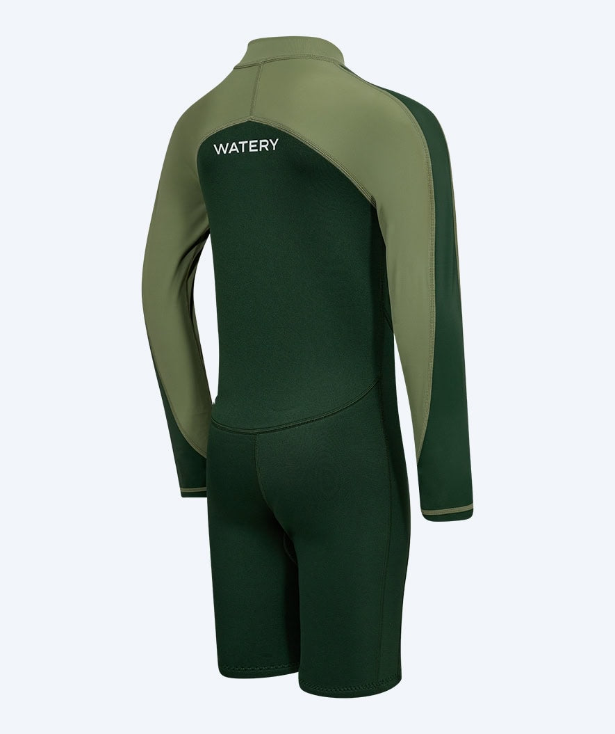 Watery UV wetsuit for kids - Calypso Long Sleeved - Green/light green