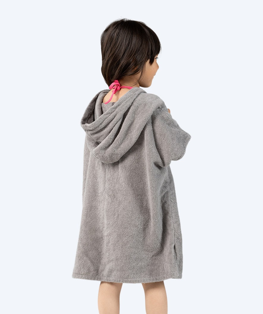Watery bathing poncho for kids - Cotton - Grey