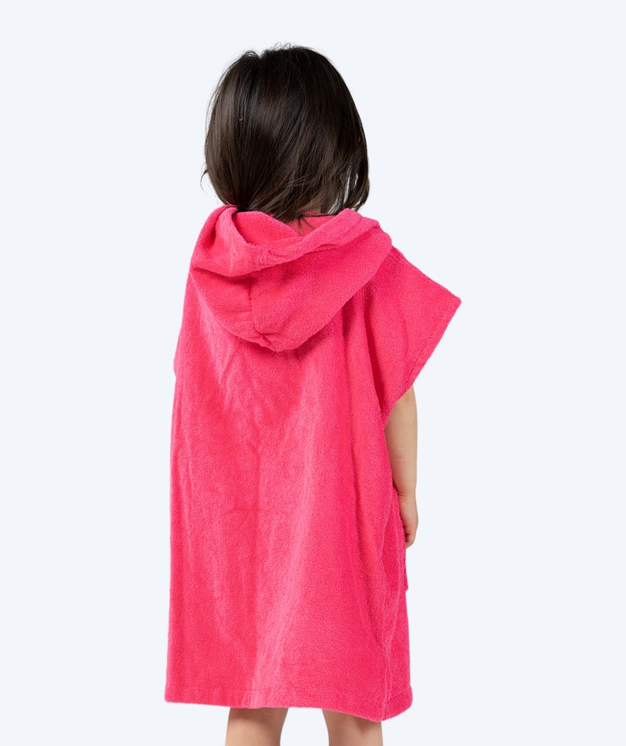Watery bathing poncho for kids - Cotton - Pink