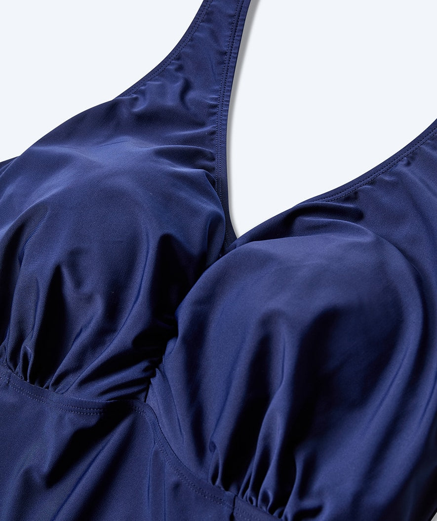 Watery skirted swimsuit for women - Dayla - Dark Blue