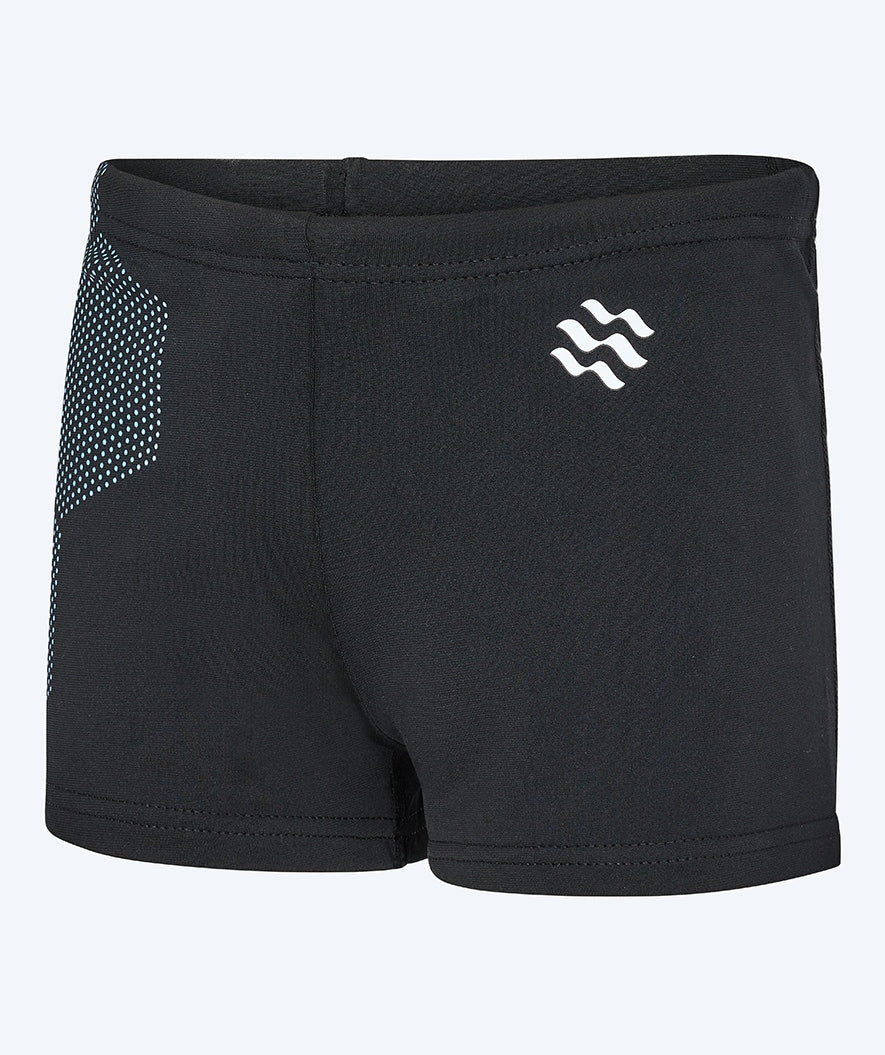 Watery swim trunks for boys - Flaming Vegas Eco - Blue Corner