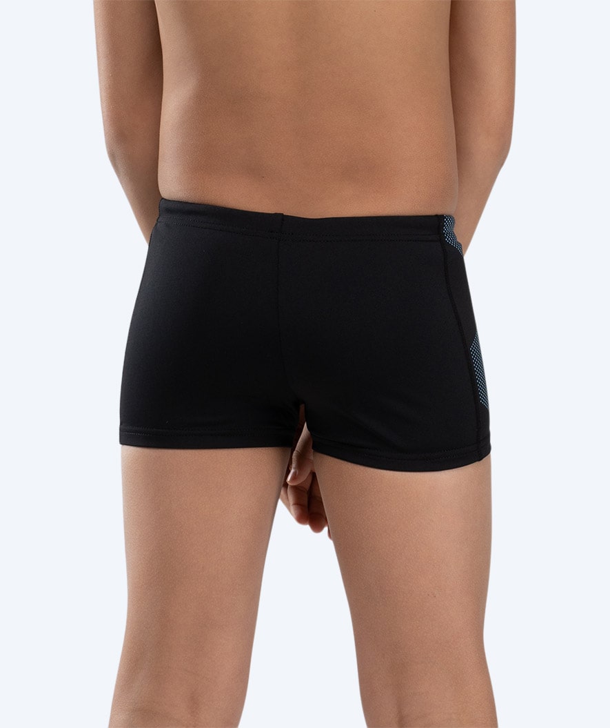 Watery swim trunks for boys - Flaming Vegas Eco - Blue Corner