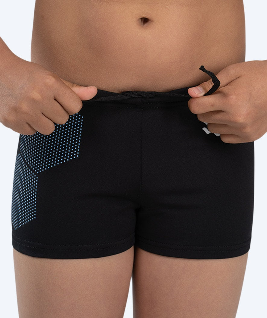 Watery swim trunks for boys - Flaming Vegas Eco - Blue Corner