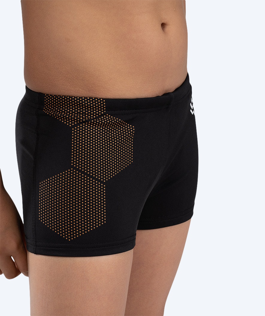 Watery swim trunks for boys - Flaming Vegas Eco - Orange Corner
