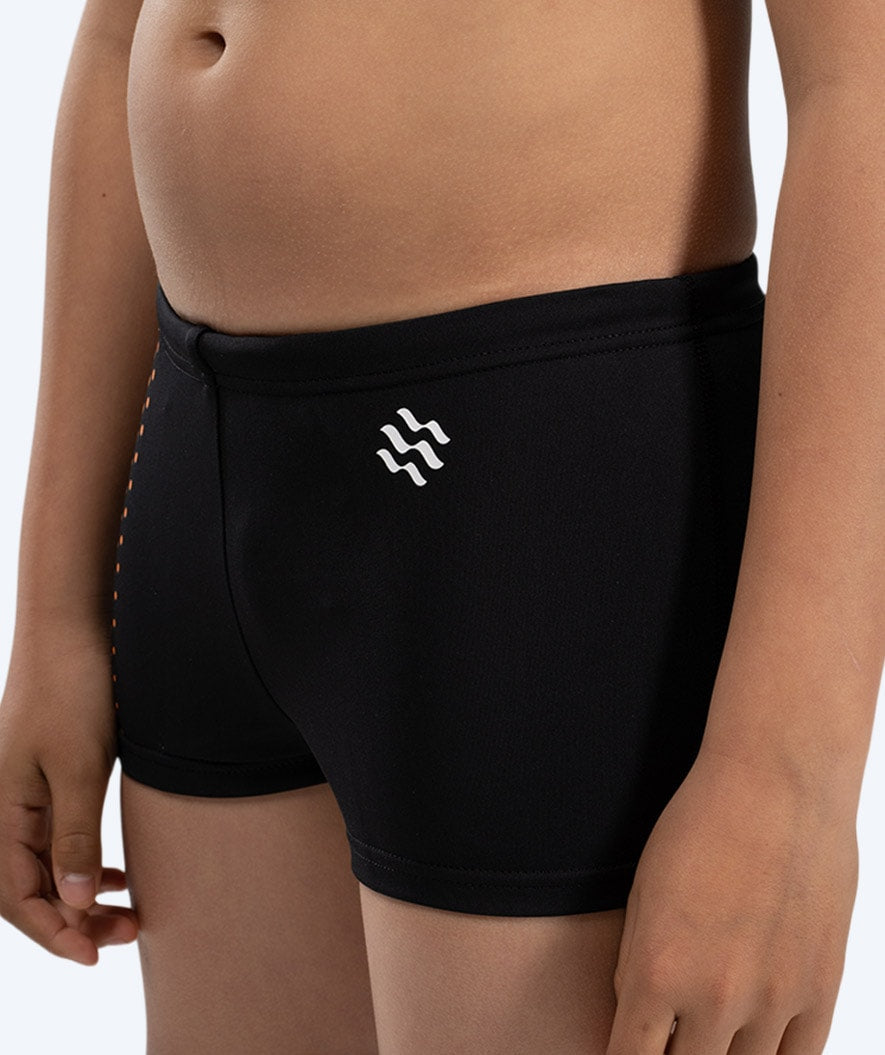 Watery swim trunks for boys - Flaming Vegas Eco - Orange Sporty