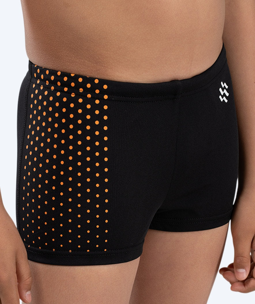 Watery swim trunks for boys - Flaming Vegas Eco - Orange Sporty