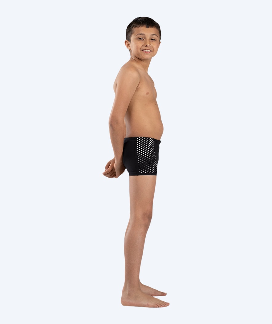 Watery swim trunks for boys - Flaming Vegas Eco - White Sporty