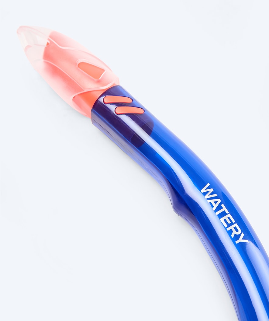 Watery Combo snorkel set for adults - Hudson Semi-Dry - Blue