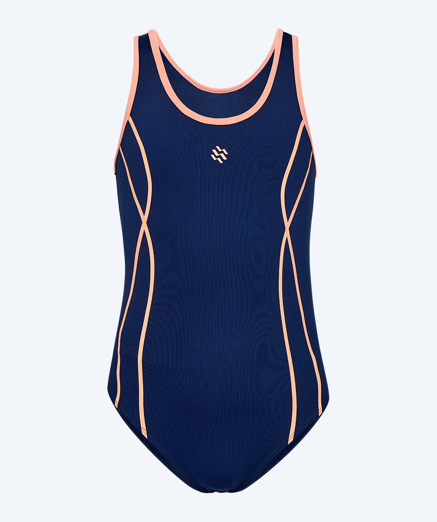 Watery swimsuit for girls - Hurley - Dark blue/orange
