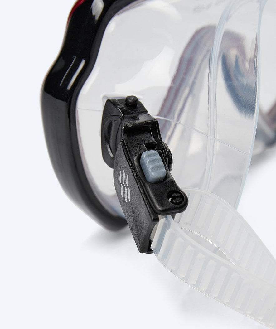 Watery snorkel set for adults (from 15 years) - Nebula/Breeve - Black/Red