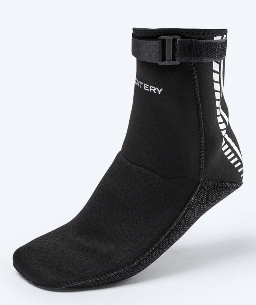 Watery neoprene socks for open water - Reptile (3 mm) - Black
