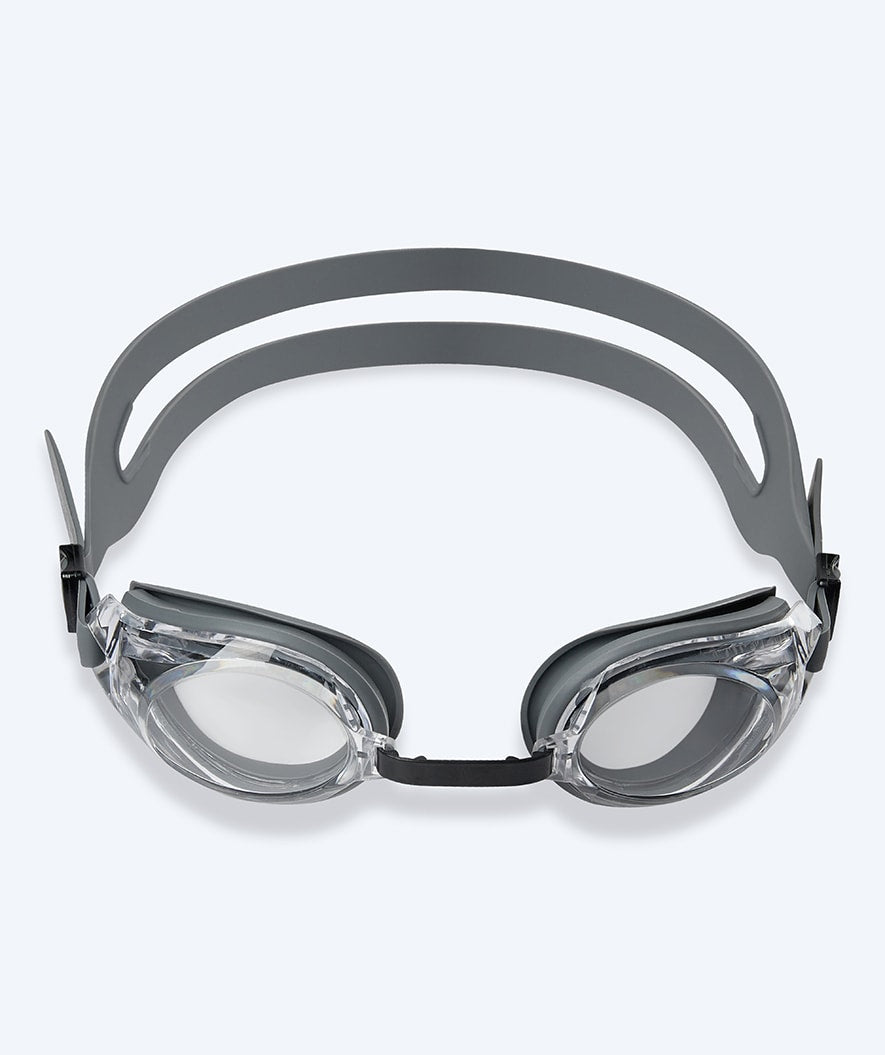 Watery nearsighted prescription swim goggles for adults - (-1.5) to (-7.0) - Ridley - Black