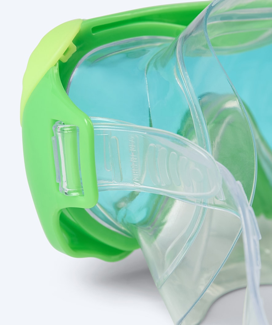 Watery diving mask for kids (4-10) - Shore - Green/blue