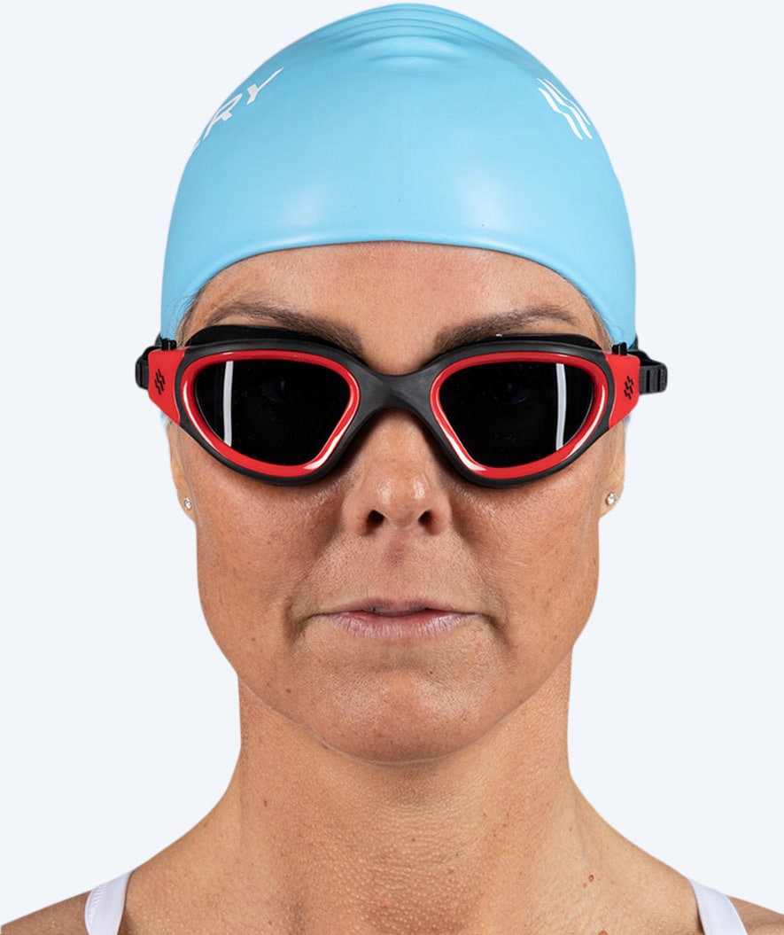 Watery swim cap for long hair - Signature - Blue