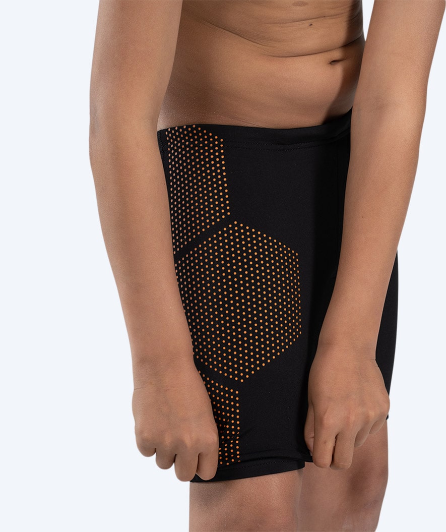 Watery long swim trunks for boys - Surfy Eco - Orange Corner