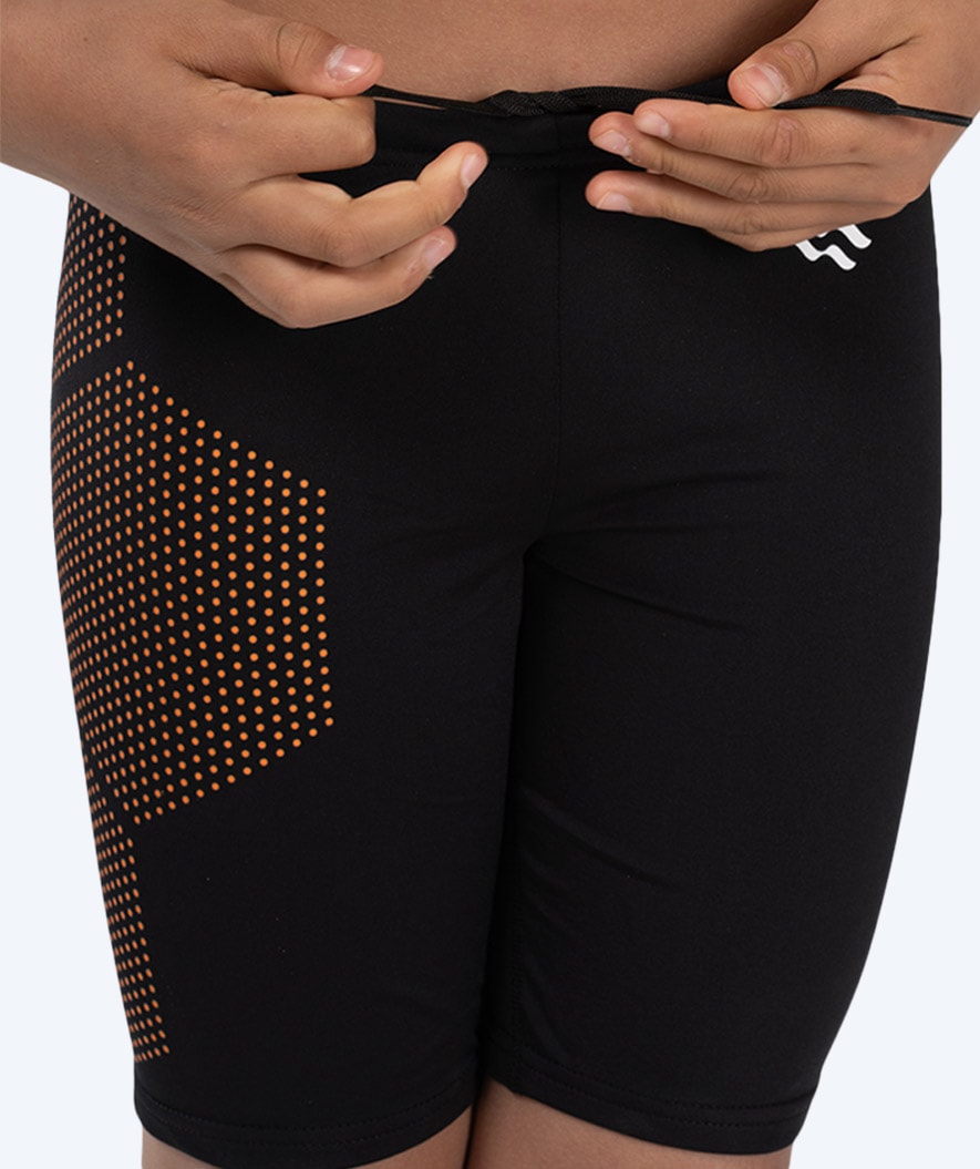 Watery long swim trunks for boys - Surfy Eco - Orange Corner
